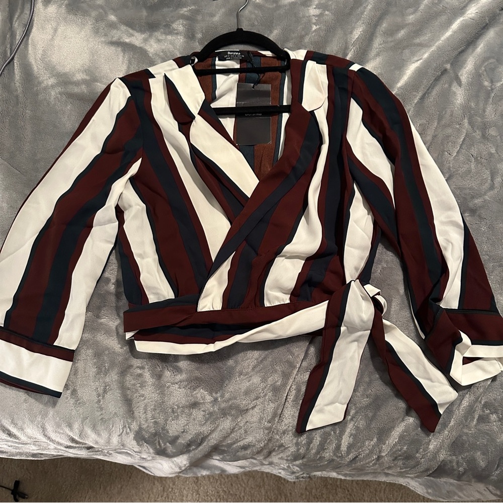 Bershka Multicolor Striped Blouse